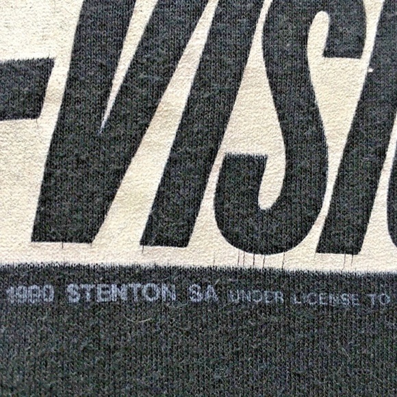 Vintage 1990 David Bowie Sound Vision World Tour T Shirt Large Band Black - Picture 6 of 7